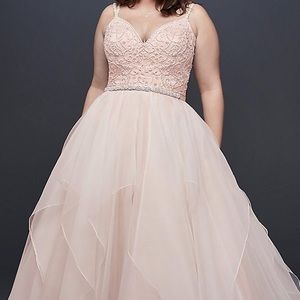 Plus Size Wedding Dress. David’s bridal collection